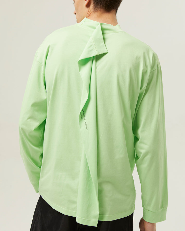 GH PLEATED LONG SLEEVE T-SHIRT
