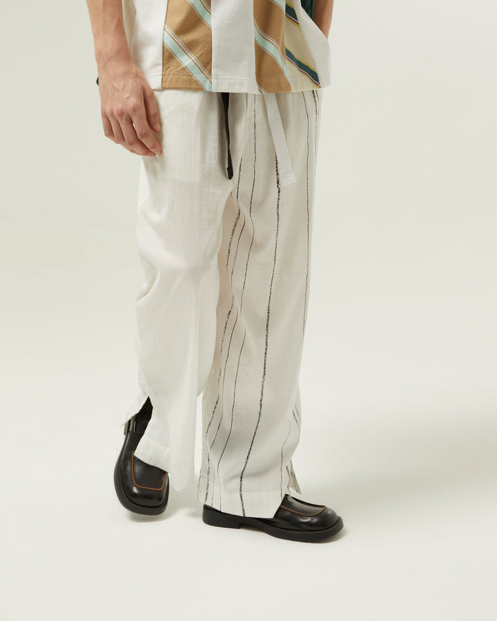 GH ASYMMETRIC DRAWSTRING TROUSERS