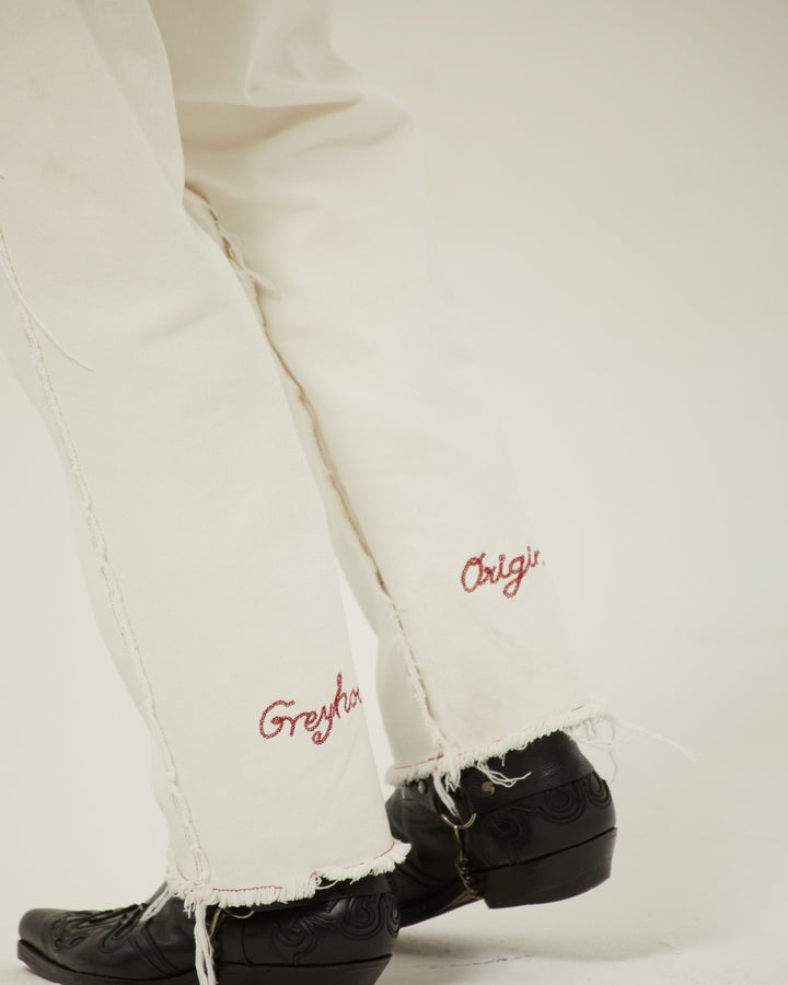 GH RED STITCHED JEANS