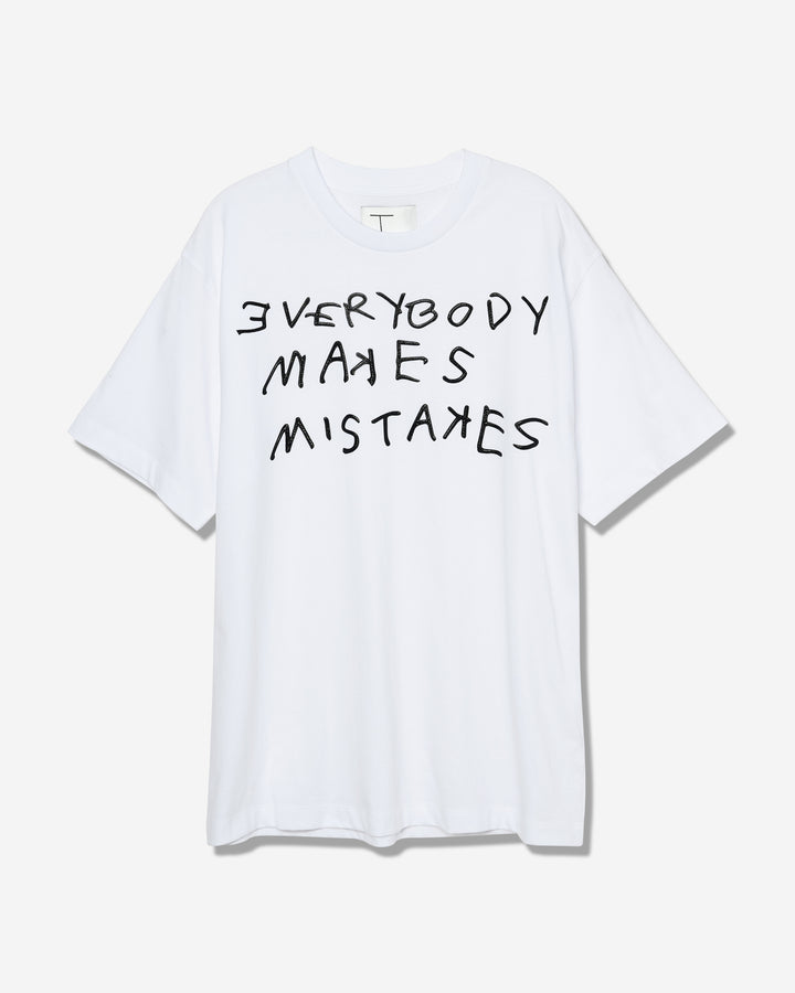 T BY GREYHOUND "EVERYBODY MAKES MISTAKES" REGULAR T-SHIRT