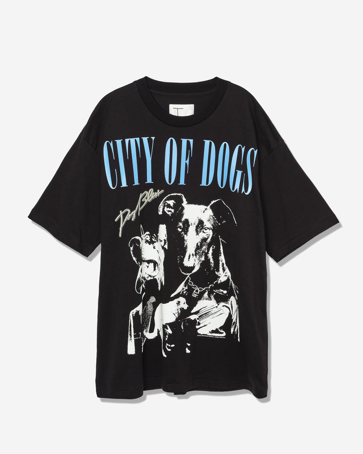 T BY GREYHOUND "CITY OF DOGS" OVERSIZED T-SHIRT