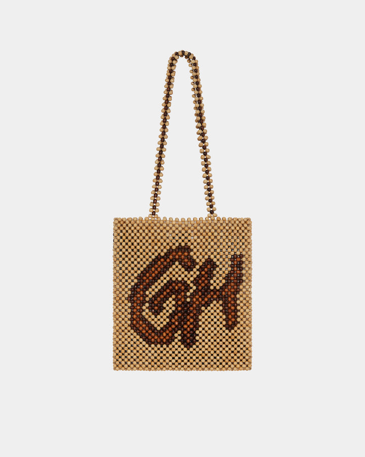 GH METAMORPHOSIS WOODEN BEADS  SHOULDER BAG