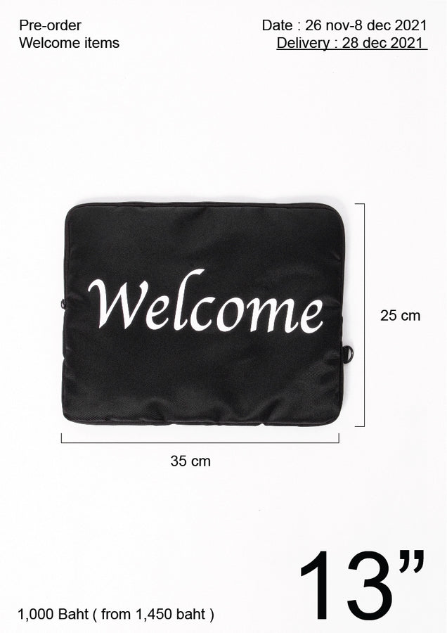 Red “WELCOME” Laptop Case 13 inch